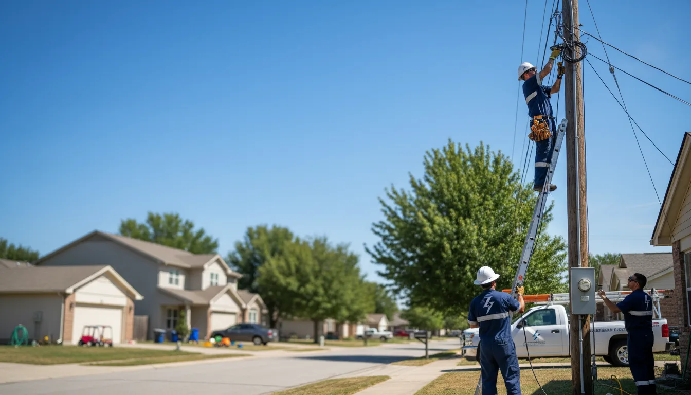 Residential electrician providing installation services in Maysville, AR